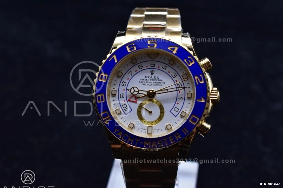 Dial II 1218 116688 KF Comfortable Best YachtMaster on Edition YG Bracelet White YG 1:1 A 1225